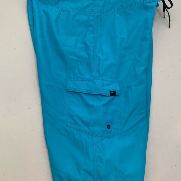O’Neill Board Shorts Adult Size 32 Blue Cargo Pocket Drawstring Men - Picture 3 of 8